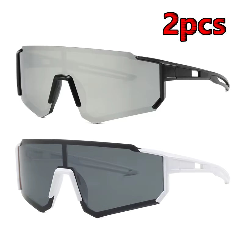 1/2Pcs Cycling Sunglasses Women UV400 Sandproof Eye Protector Sun Glasses Outdoor Sports Goggle Protection anti Radiation Lens